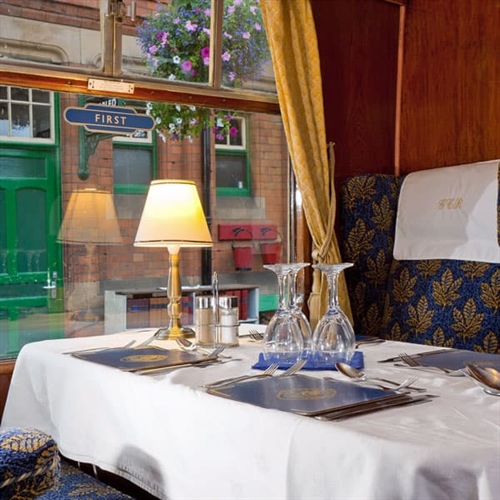Master Cutler - Friday Steam Train Dinner Experience - Train Dining Table Master Cutler - Friday Steam Train Dinner Experience - Train Dining Table